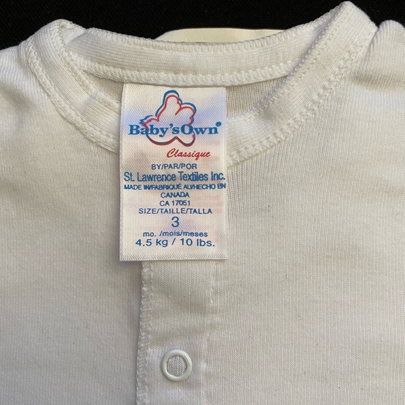 Babysy Own Baby shirt | white shirt | Unisex for kids | 0-3months old. - Picture 2 of 3